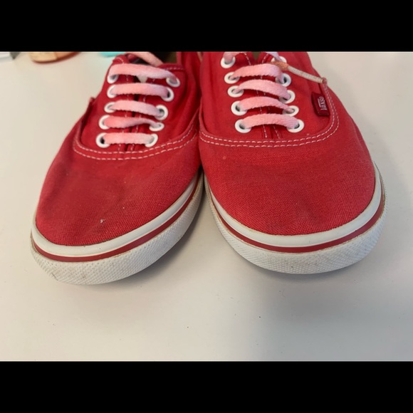 Red Ladies Vans size 8 - Picture 4 of 16